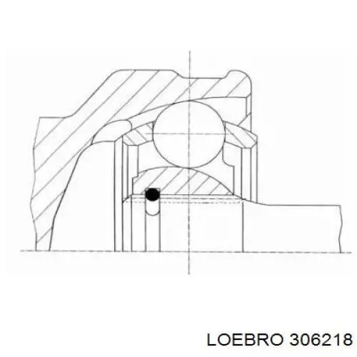 ШРУС наружный передний 306218 Loebro