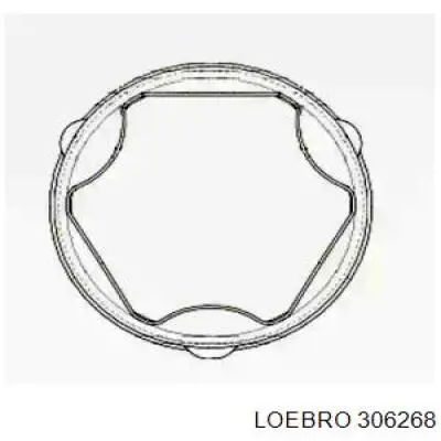 Пыльники шрусов 306268 Loebro