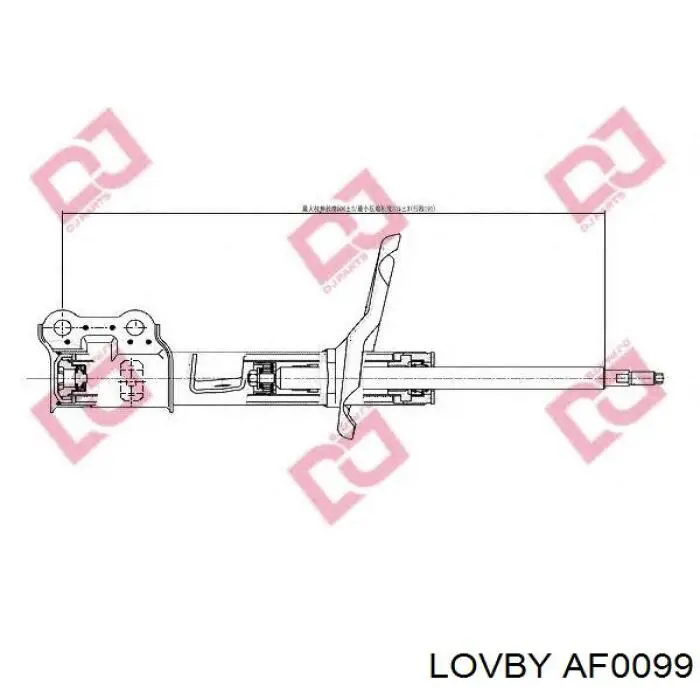 Амортизатор передней подвески левой Lovby AF0099 цена, от 41.63 USD