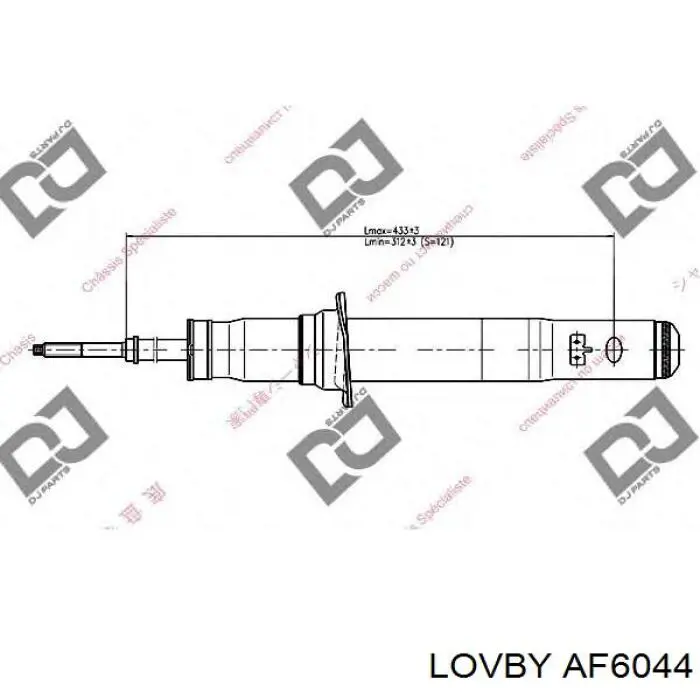 Амортизатор передний LOVBY AF6044