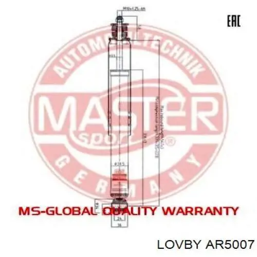 Стойка амортизатора задняя Lovby AR5007 цена, от 18.66 USD