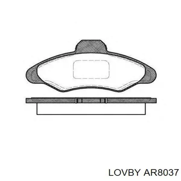 Амортизатор задний LOVBY AR8037