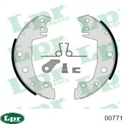 Купить 00771 LPR Задние барабанные тормозные колодки