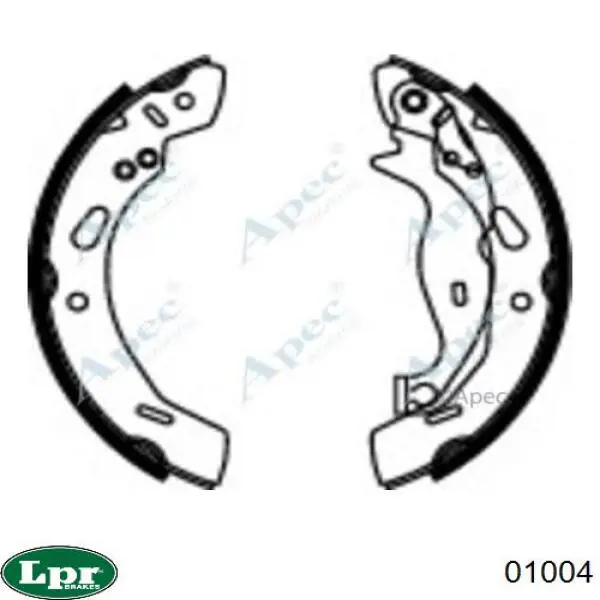 Барабанные колодки LPR 01004