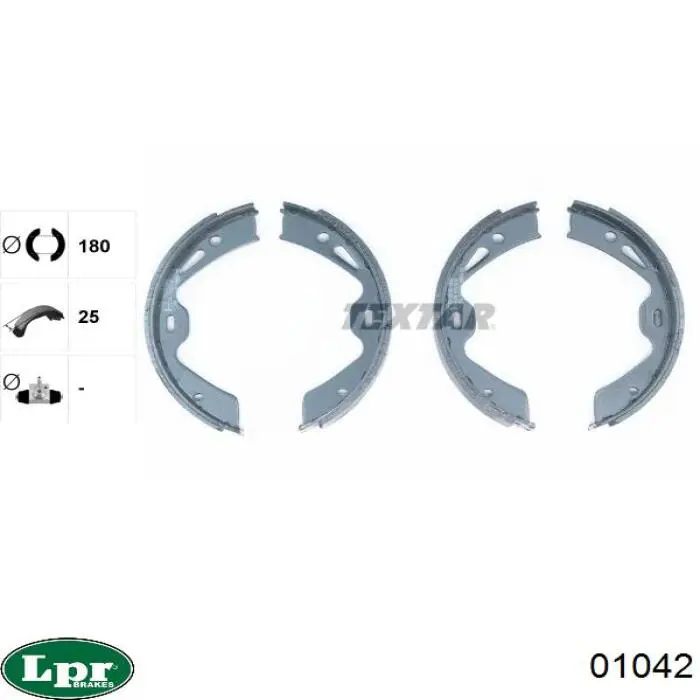 Колодки ручника 01042 LPR