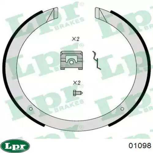 Колодки ручника 01098 LPR