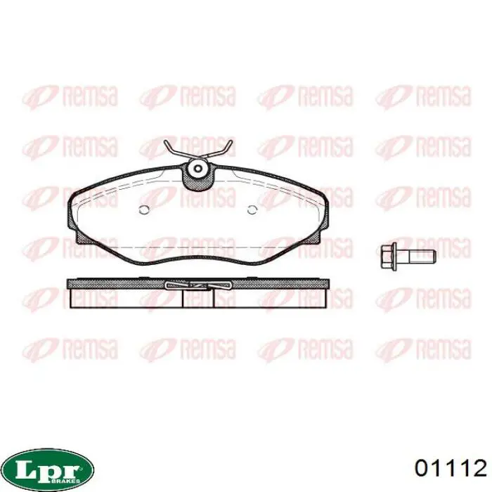 Задние барабанные колодки 01112 LPR