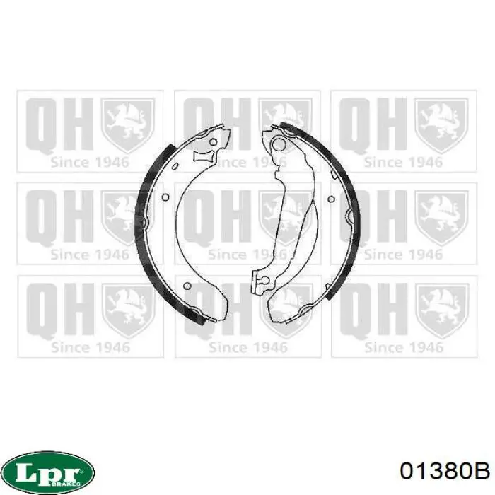 Барабанные колодки LPR 01380B