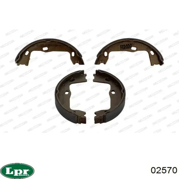 Тормозные колодки стояночного тормоза LPR 02570 цена, от 11.40 USD