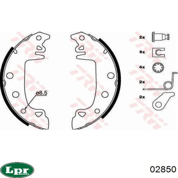 Тормоза рабочие задние ножные и тормозные барабаны LPR 02850 цена, от 18.23 USD