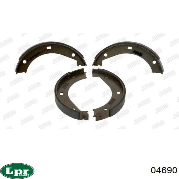 04690 LPR Тормозные колодки ручника