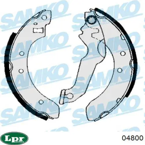 Задние барабанные колодки 04800 LPR