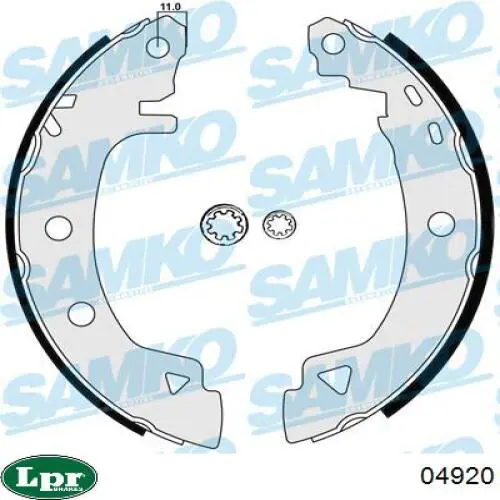 Барабанные колодки LPR 04920
