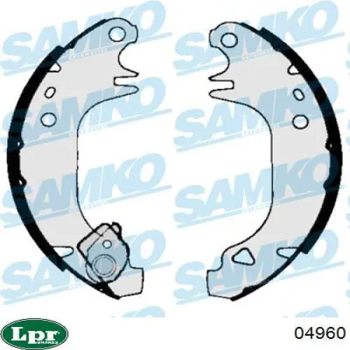 Задние барабанные колодки 04960 LPR