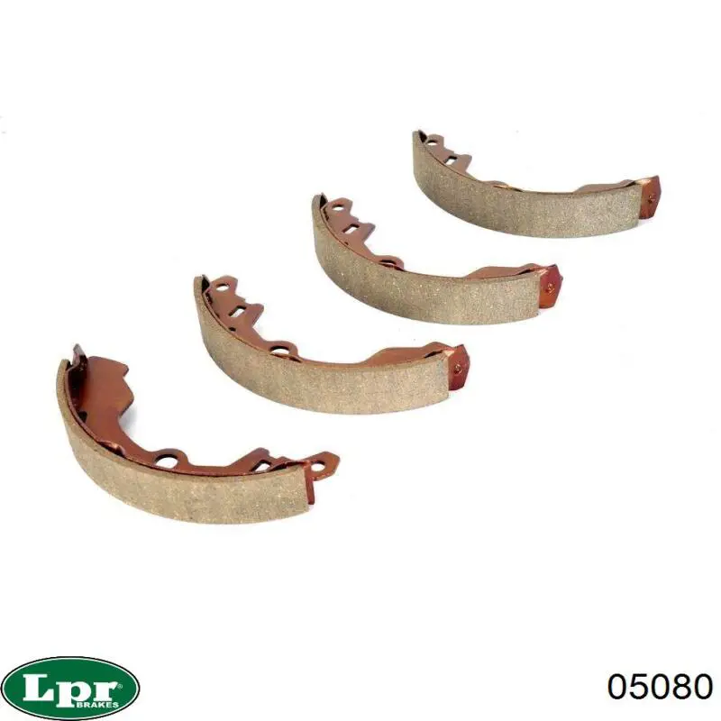 Zapatas de frenos de tambor traseras 05080 LPR