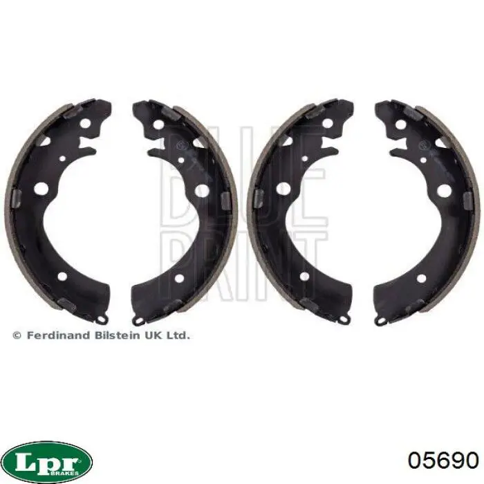 Задние барабанные колодки 05690 LPR