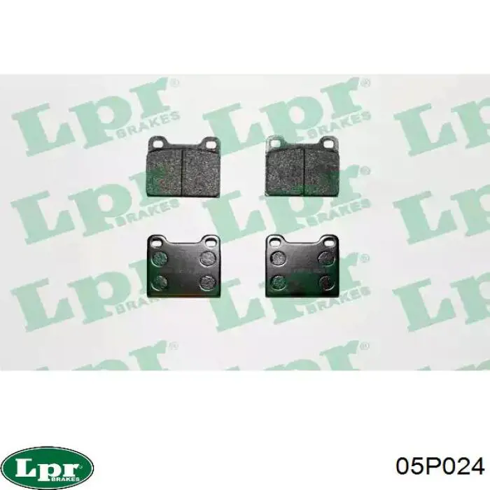 05P024 LPR колодки тормозные передние дисковые