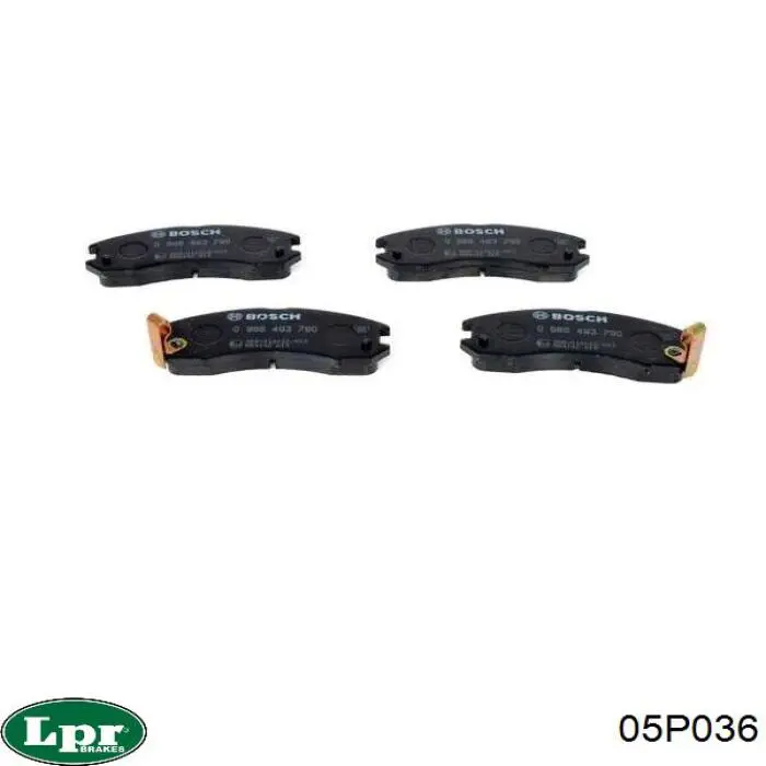 Купить 05P036 LPR Колодки тормозные