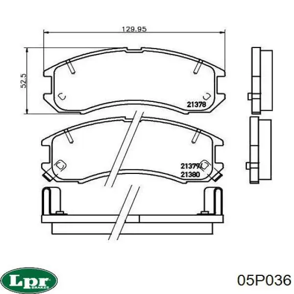 Колодки LPR 05P036 цена, от 13.78 USD