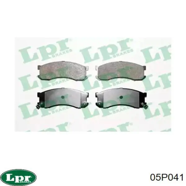 05P041 LPR колодки тормозные передние дисковые