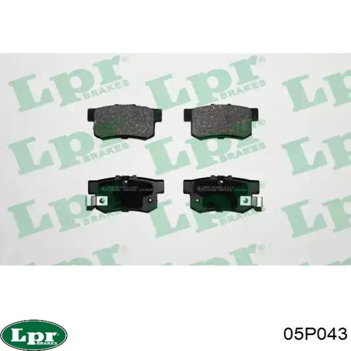 Задние дисковые колодки LPR 05P043