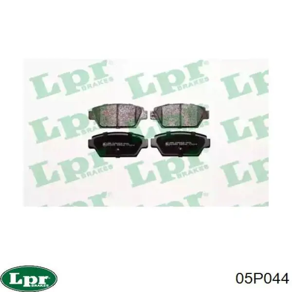 Купить 05P044 LPR Колодки тормозные задние, дисковые