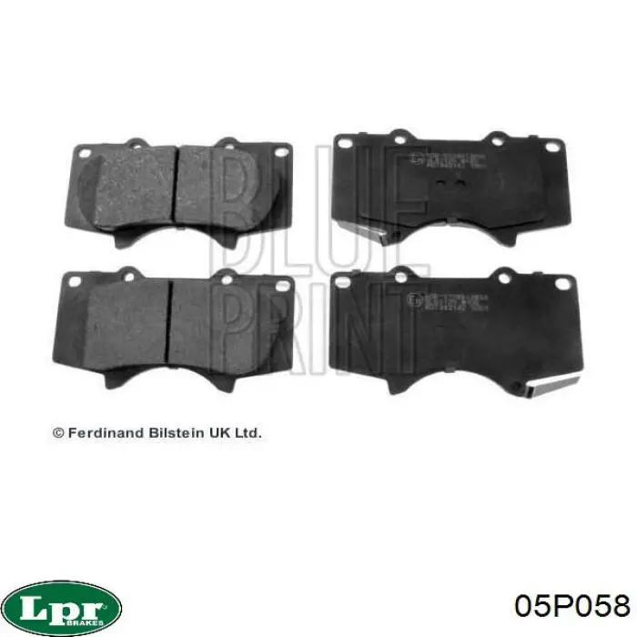 Передние тормозные колодки 05P058 LPR
