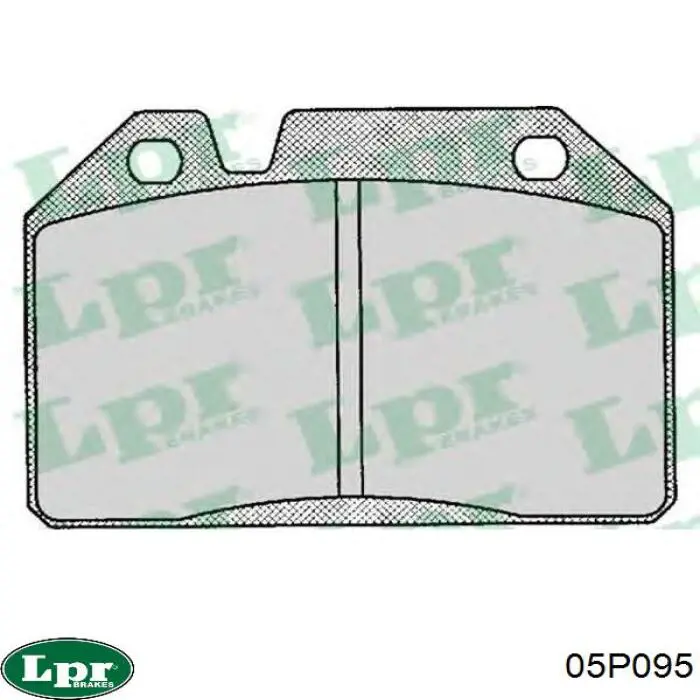Задние тормозные колодки 05P095 LPR