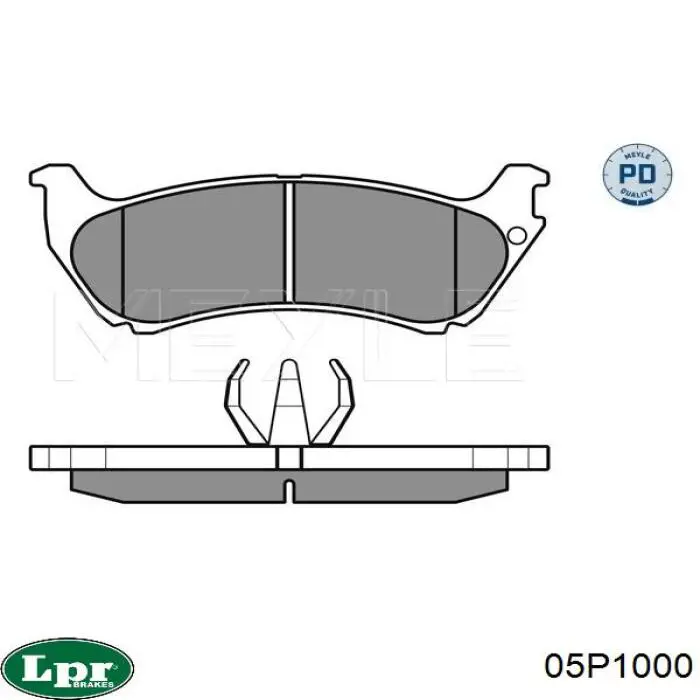 Задние тормозные колодки 05P1000 LPR