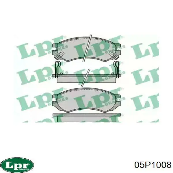 05P1008 LPR Колодки передние