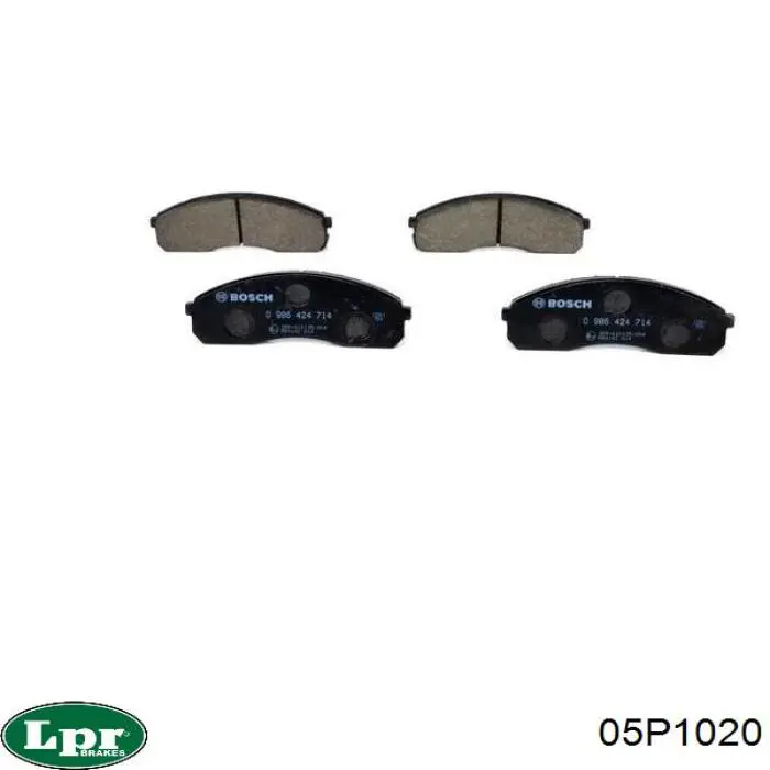Тормозные колодки LPR 05P1020