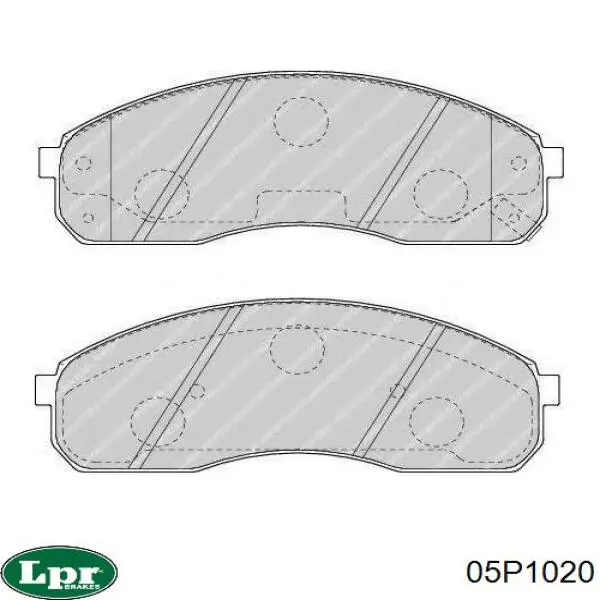 05P1020 LPR Колодки передние