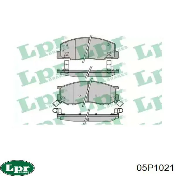 Передние тормозные колодки 05P1021 LPR