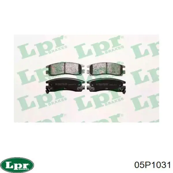 Купить 05P1031 LPR Колодки тормозные задние, дисковые