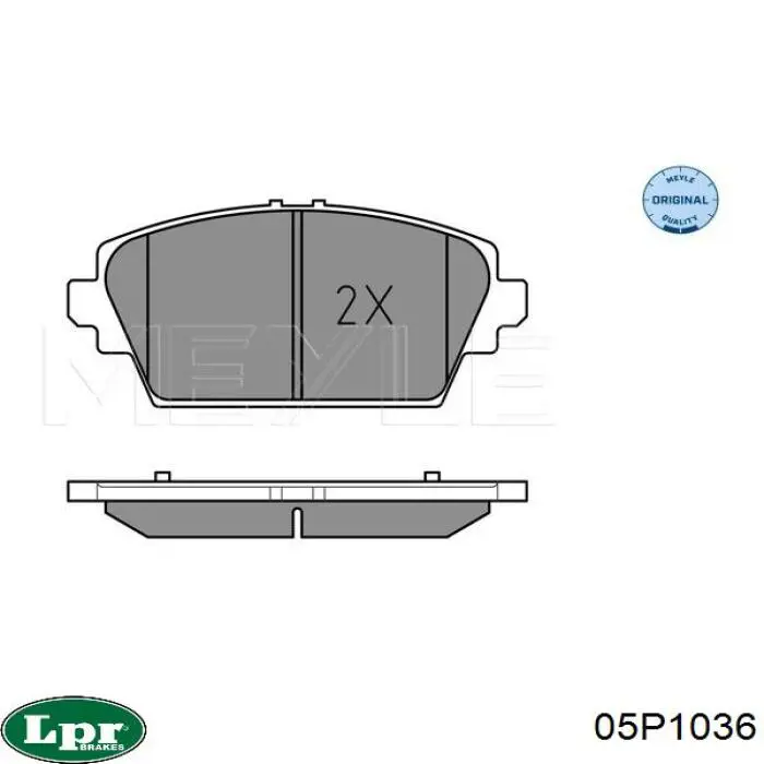 Тормозные колодки LPR 05P1036