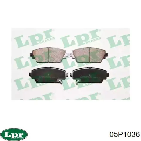 05P1036 LPR Колодки передние