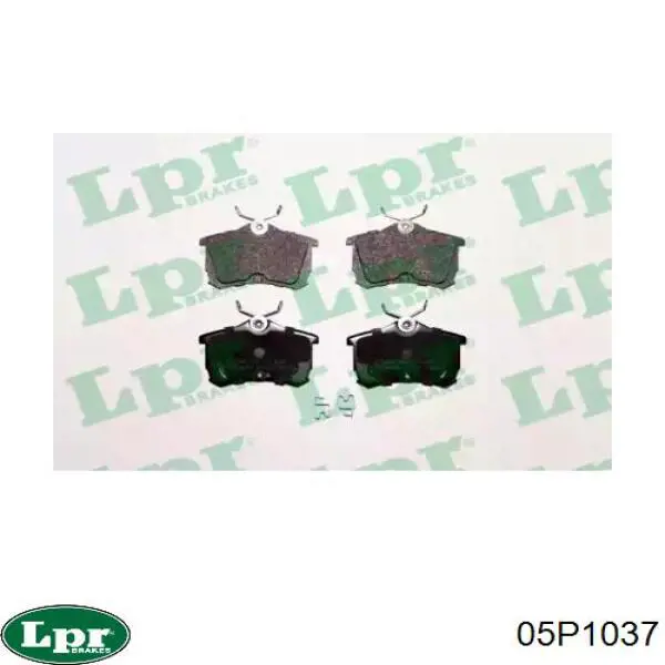Задние тормозные колодки 05P1037 LPR