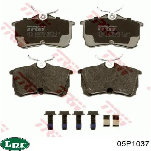 Колодки дисковые  LPR 05P1037 цена, от 14.47 USD
