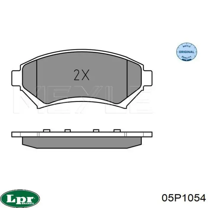 Передние тормозные колодки 05P1054 LPR