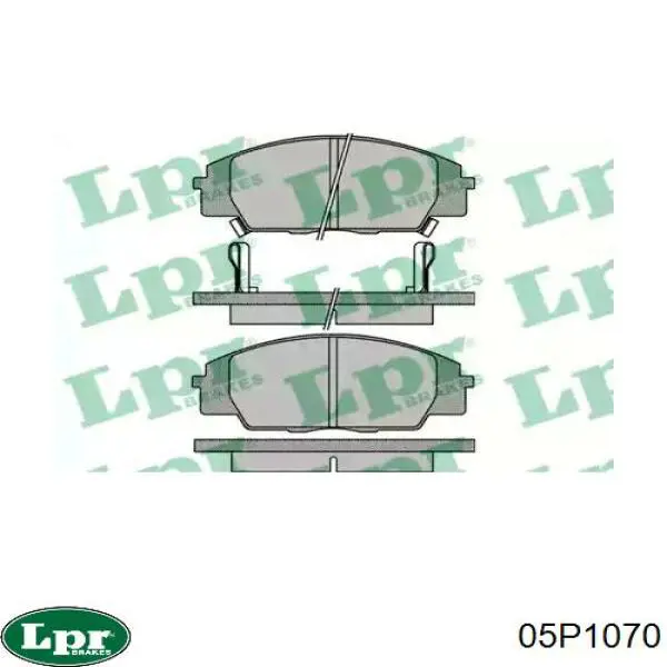 Передние тормозные колодки 05P1070 LPR