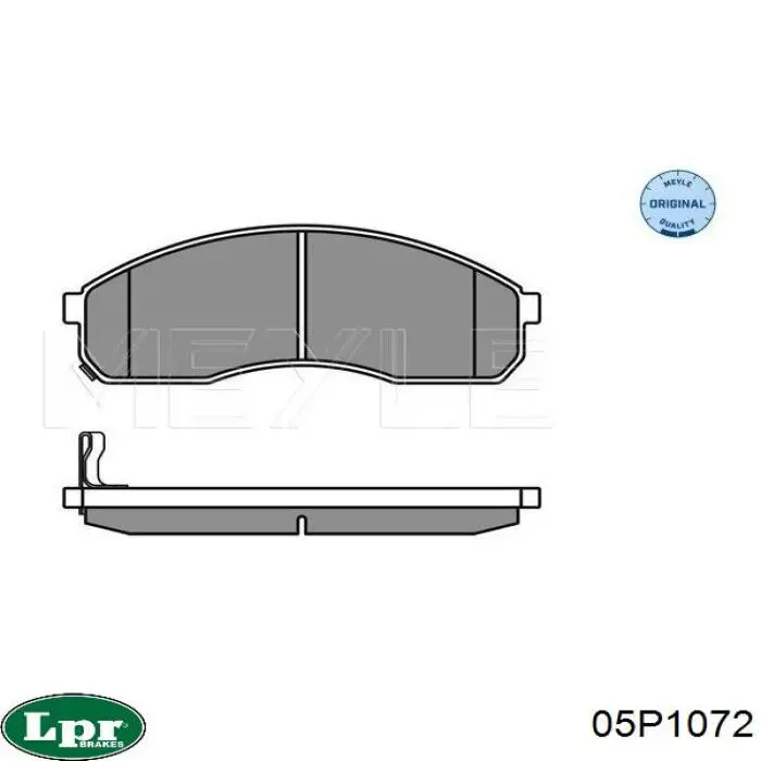 05P1072 LPR Колодки передние