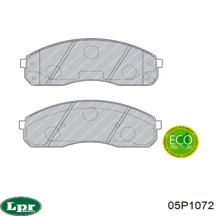 Колодки LPR 05P1072 цена, от 24.63 USD