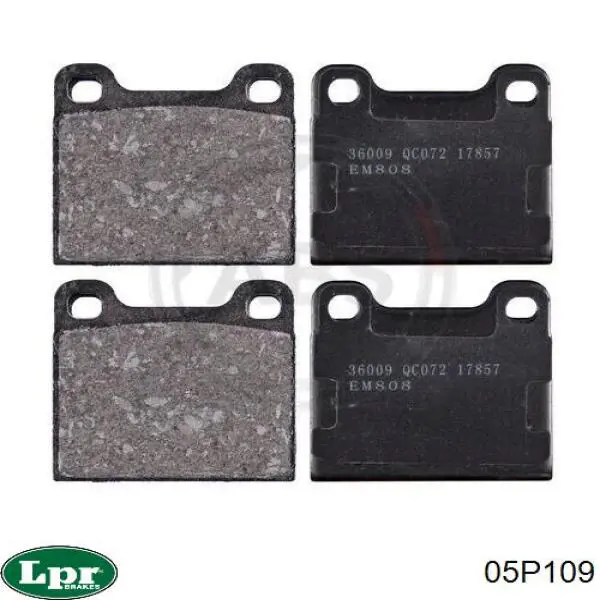 Задние тормозные колодки 05P109 LPR