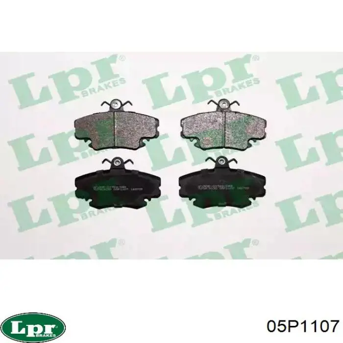 05P1107 LPR колодки тормозные передние дисковые
