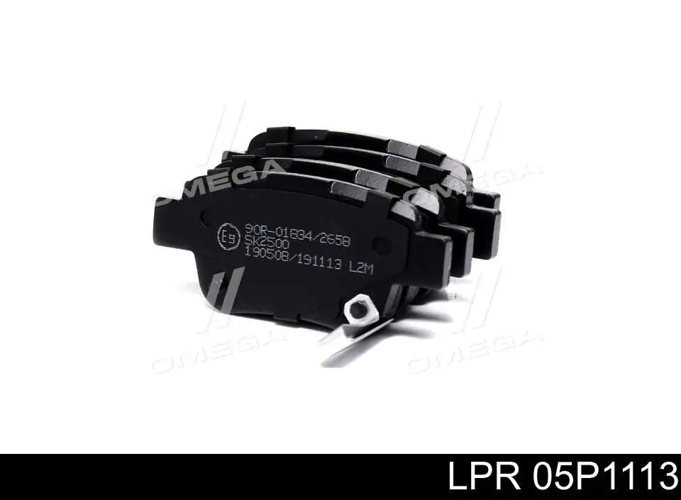 Колодки тормозные задние дисковые LPR 05P1113