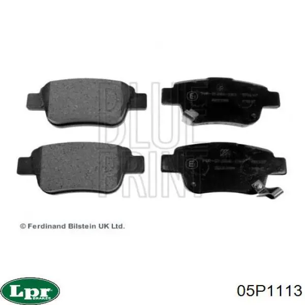 05P1113 LPR Колодки тормозные дисковые комплект