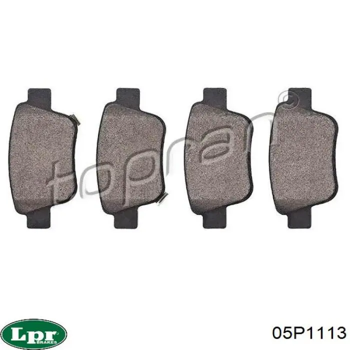 Задние тормозные колодки 05P1113 LPR