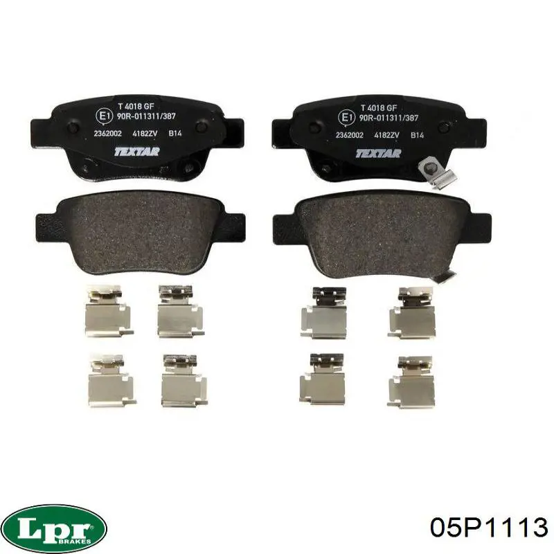 Задние дисковые колодки LPR 05P1113