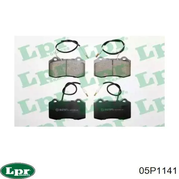 Колодки тормозные передние дисковые LPR 05P1141