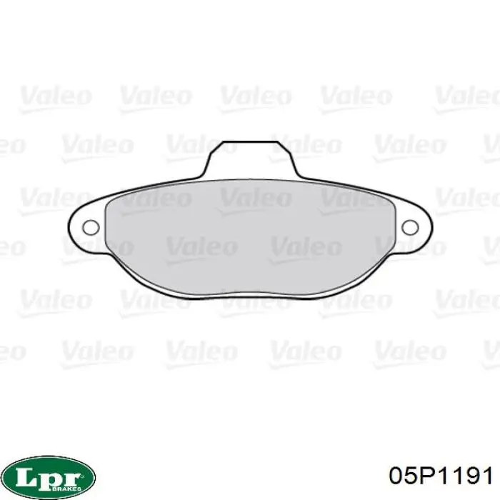 Передние тормозные колодки 05P1191 LPR